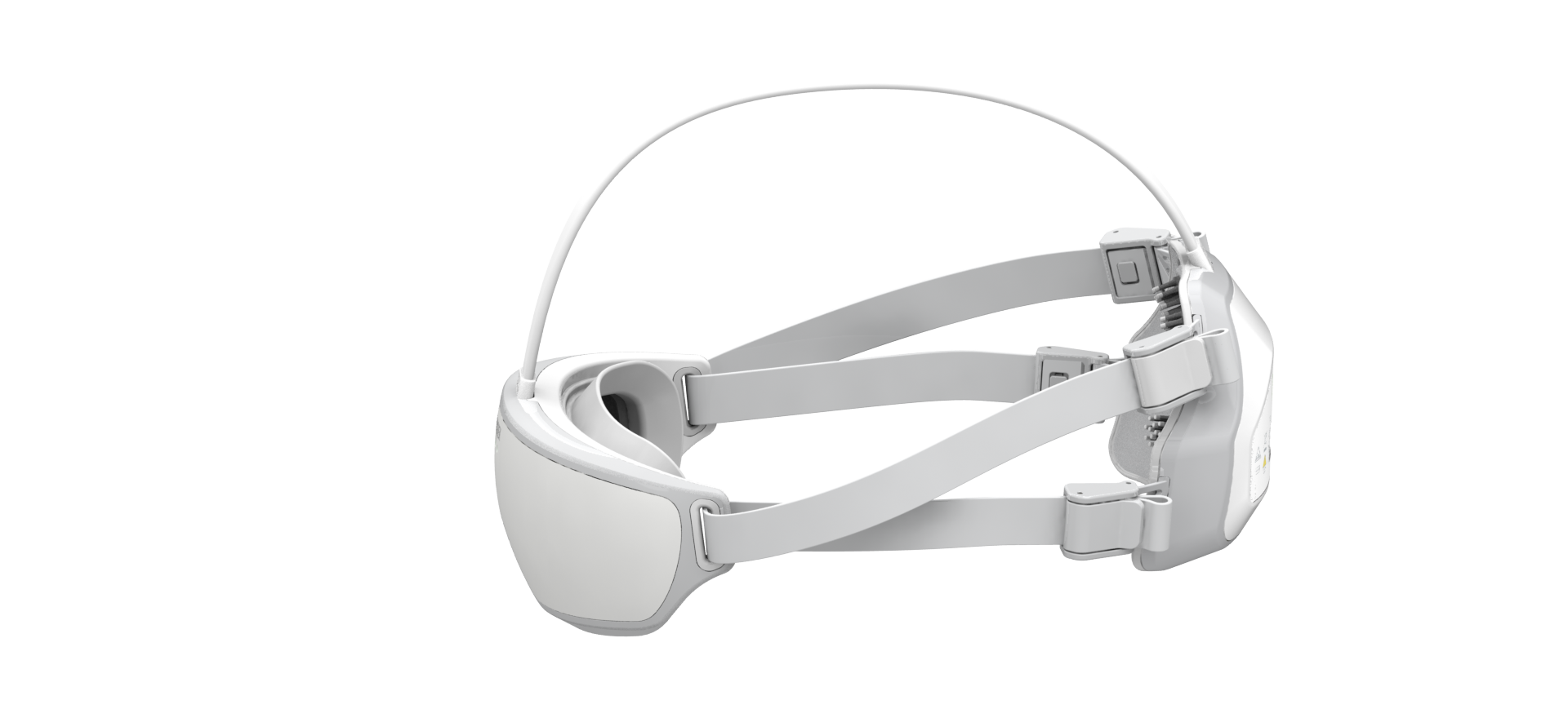Nurochek-Pro headset — elevated side angle