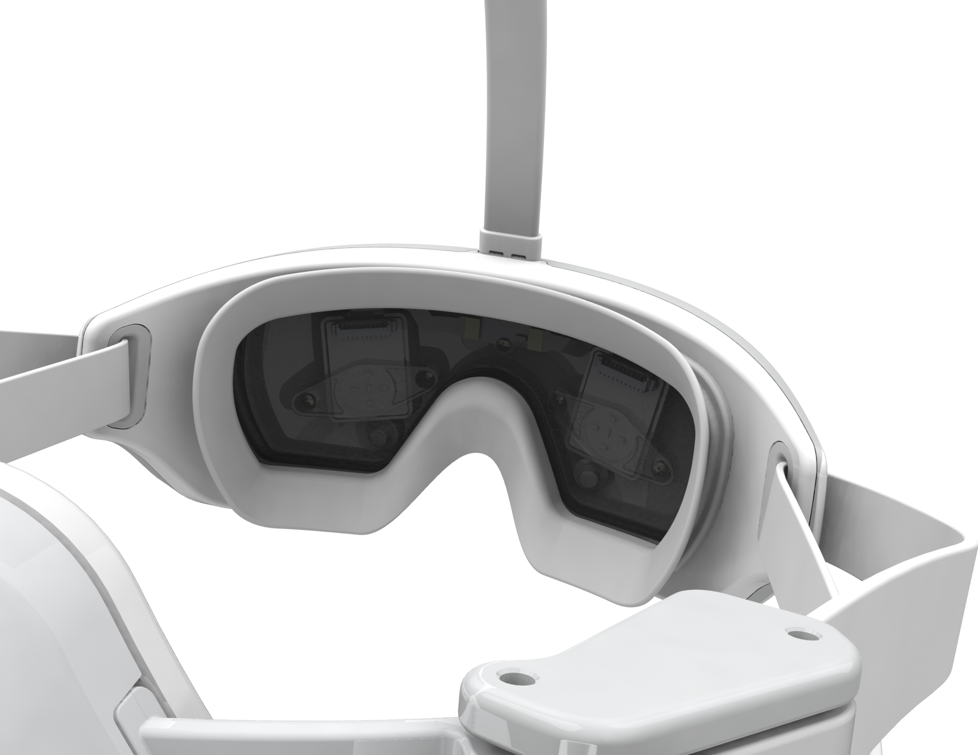 Nurochek-Pro headset — visor interior detail